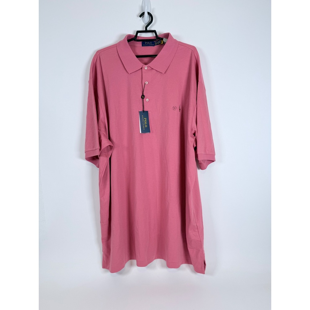 Polo Ralph Lauren Polo Shirt Men's 3XLT Classic Fit Flesh Pony Logo Pink New